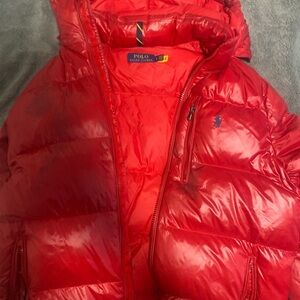 Polo Ralph Lauren Red Puffer Jacket